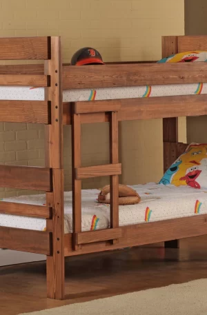 PFC Rustic Twin/ Twin Stackable Bunk Beds