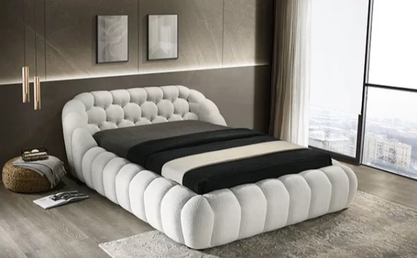 Queen Furniture Of America Newquay White Platform Bed